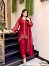 KF 403 Kalaai Fandy Satin Kurti With Bottom Dupatta 